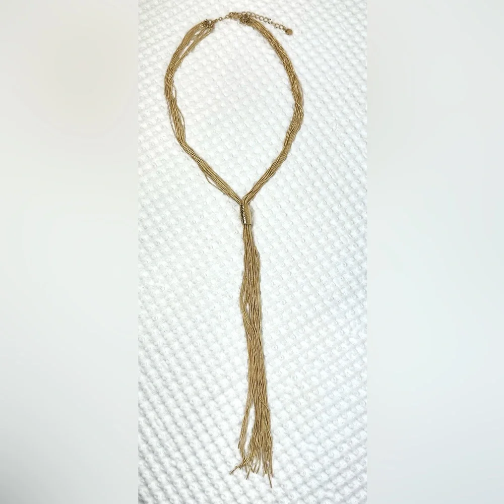 💛Alfani Multi-strand Gold Lariat Neck - Picture 4 of 10
